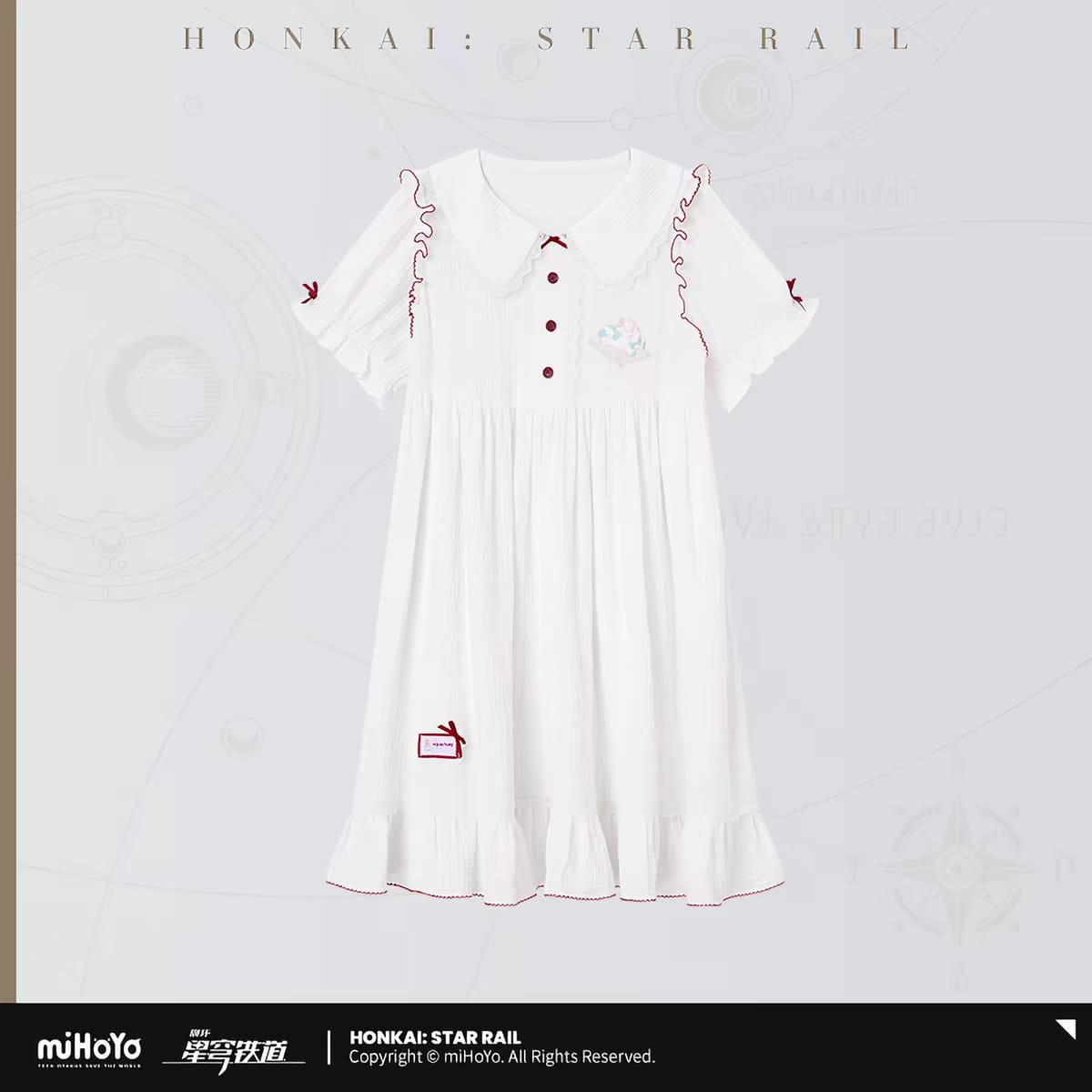 Honkai Star Rail Hyacine Themed Apparel: Night Gown - Image 2