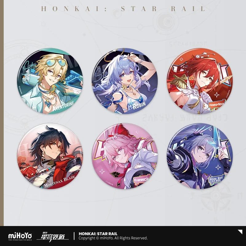Honkai Star Rail Interstellar Travel Series: Tinplate Badge 2nd Edition