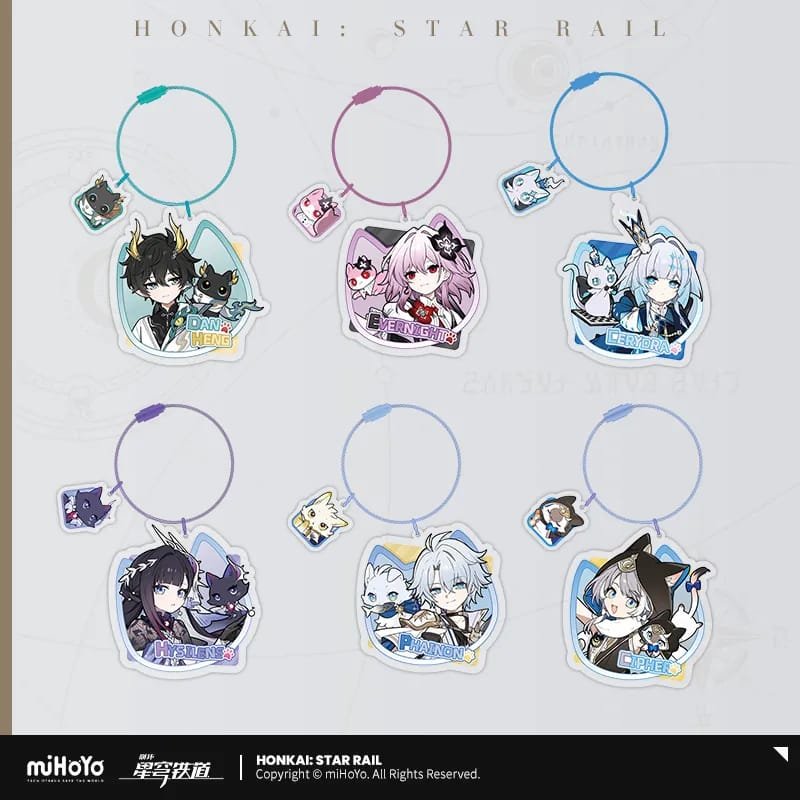 Honkai Star Rail Little Miao Series: Acrylic Keychain