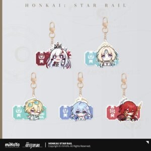 Honkai Star Rail Pom-Pom Gallery Series: Q Version Acrylic Keychain